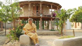 Zero Carbon Women Centre on Bamboo Stilts, Moak Sharif, Tando Allahyar, Sindh–2011 © Heritage Foundation of Pakistan -min.jpg